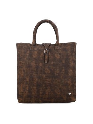 Emporio Armani New York Dappled Leather Tote Bag