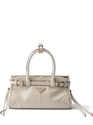 Prada Mini Bonnie Leather Tote Bag