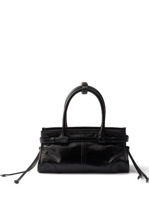 Prada Mini Bonnie Leather Tote Bag