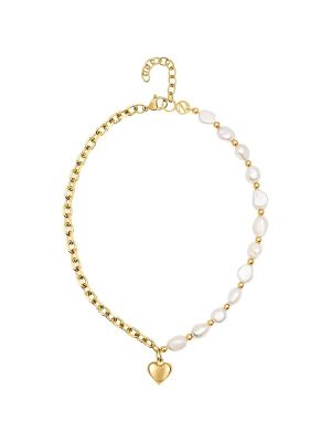 Nialaya Baroque Love Heart-Pendant Necklaces