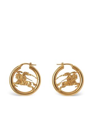 Burberry Equestrian Knight Hoop Earrings