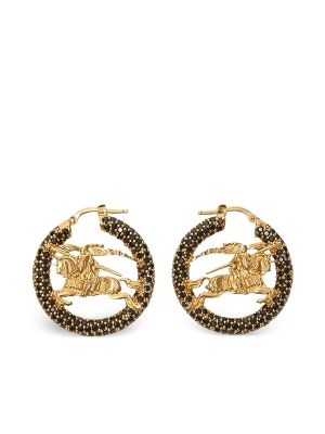 Burberry Equestrian Knight Hoop Earrings