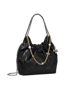 Tory Burch Mini Fleming Distressed Tote Bag