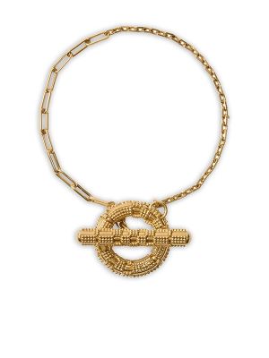 Burberry Gold-Plated Check Granulation Bracelet​