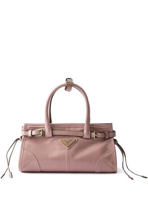 Prada Mini Bonnie Leather Tote Bag