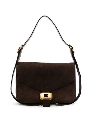 Balenciaga Medium Clicca Suede Shoulder Bag