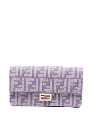 Fendi Baguette FF-Jacquard Shoulder Bag