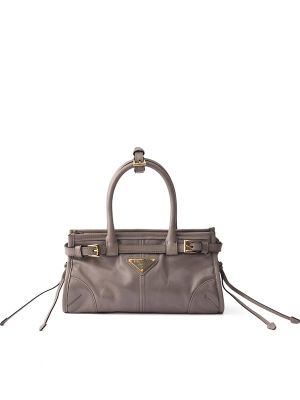 Prada Mini Bonnie Leather Tote Bag