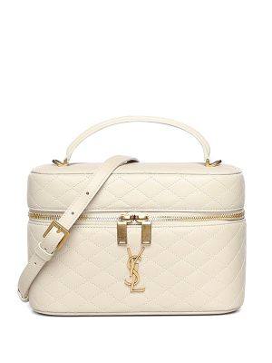 Saint Laurent Large Gaby Quilted Leather Vanity Bag