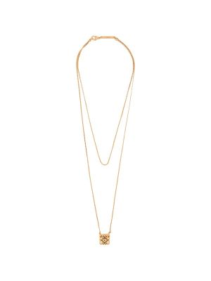 Loewe Anagram Bombé Pendant Necklace