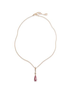 Valentino Garavani Vlogo Signature Necklace In Metal, Swarovski Crystals And Glass Drops