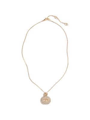 Valentino Garavani Vlogo Signature Metal And Swarovski Crystal Necklace