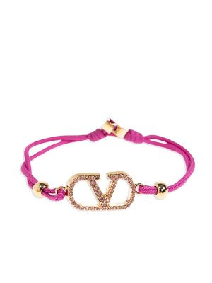 Valentino Garavani Vlogo Signature Crystal-Embellished Bracelet