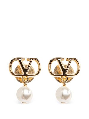 Valentino Garavani Coeur Royal Metal, Enamel And Swarovski Crystal Earrings