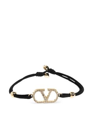 Valentino Garavani Vlogo Signature Crystal-Embellished Bracelets