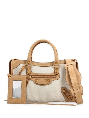 Balenciaga Small Le City Studded Tote Bag