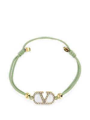 Valentino Garavani Vlogo Signature Crystal-Embellished Bracelet