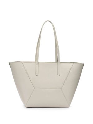 Brunello Cucinelli Geometric-Panel Leather Shoulder Bag