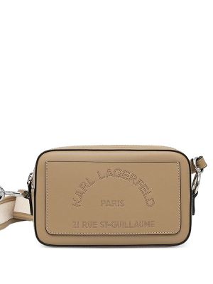 Karl Lagerfeld Logo-Perforated Shoulder Bag