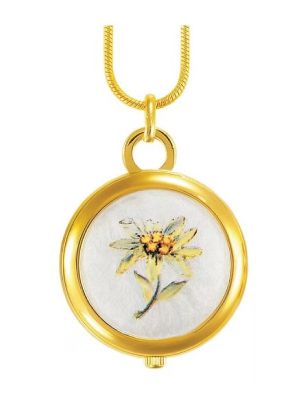 Andre Mouche Edelweiss Classioco Gold Plated Pendant Watch