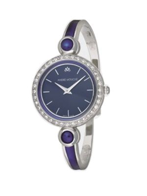 Andre Mouche Aria Crystal Palladium Plated Watch