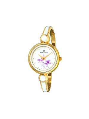 Andre Mouche Flower Handmade Gold Plated Watch