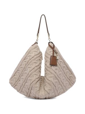 LIU JO Cable-Knit Shoulder Bag