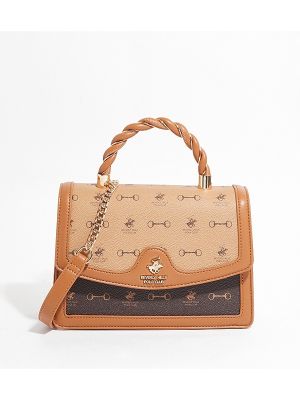 Beverly Hills Polo Club Color Block Top Handle Bag