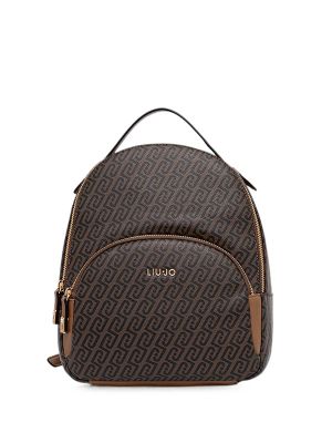 LIU JO Monogram-Print Backpack