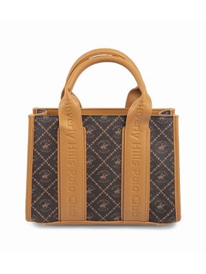 Beverly Hills Polo Club Logo Patterned Tote Bag