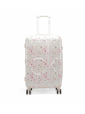 Calvin Klein Terrazzo Island Medium Printed Hardshell Trolley Bag