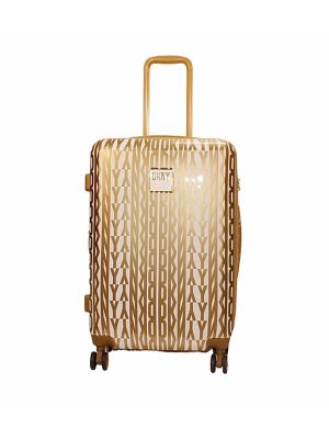 DKNY Logo Printed Medium Trolley Bag