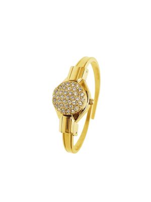 Andre Mouche Round Swarovski Crystal Watch