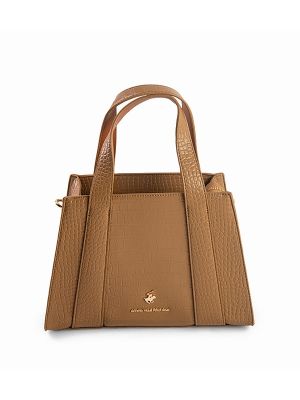 Beverly Hills Polo Club Croc Textured Zippered Mini Tote Bag