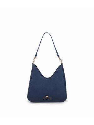 Beverly Hills Polo Club Logo Detail Zippered Shoulder Bag
