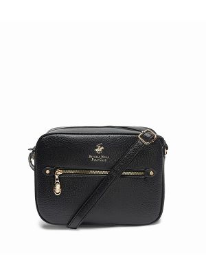 Beverly Hills Polo Club Textured Zippered Camera Bag