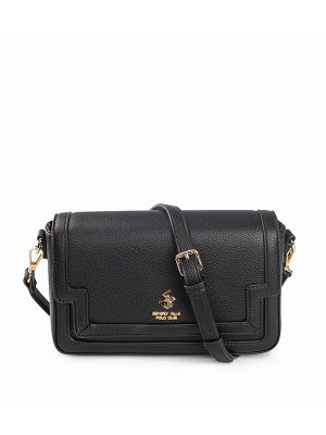 Beverly Hills Polo Club Logo Detail Flap Crossbody Bag