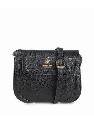 Beverly Hills Polo Club Logo Detail Flap Crossbody Bag
