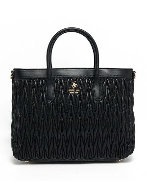 Beverly Hills Polo Club Logo Detail Quilted Tote Bag