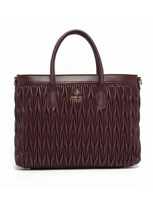Beverly Hills Polo Club Logo Detail Quilted Tote Bag