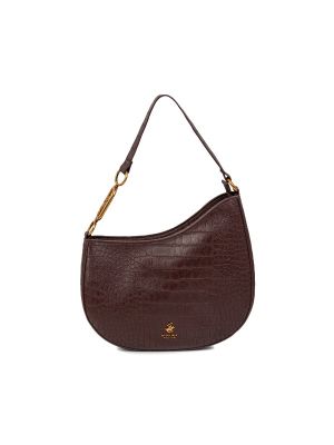 Beverly Hills Polo Club Croc Textured Shoulder Bag