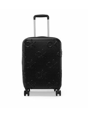 Calvin Klein Insignia Logo Detail Hardshell Spinner Trolley Bag, Small