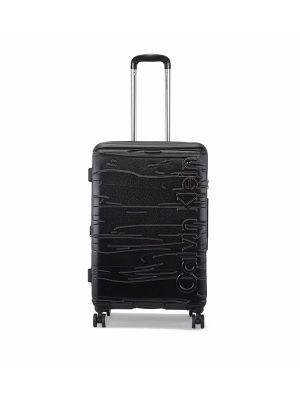Calvin Klein State Of Flow Logo Detail Hardshell Spinner Trolley Bag, Medium