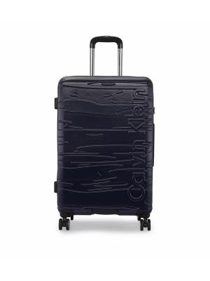 Calvin Klein State Of Flow Logo Detail Hardshell Spinner Trolley Bag, Medium