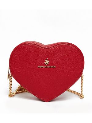 Beverly Hills Polo Club Logo Detail Heart Shape Crossbody Bag