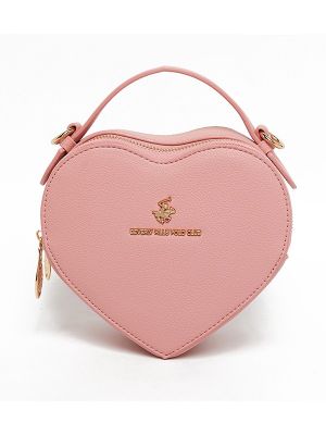 Beverly Hills Polo Club Logo Detail Heart Shape Handheld Bag