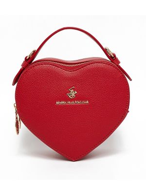 Beverly Hills Polo Club Logo Detail Heart Shape Handheld Bag
