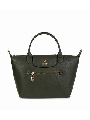 Beverly Hills Polo Club Textured Snap Closure Tote Bag