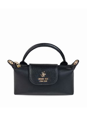 Beverly Hills Polo Club Textured Snap Closure Handheld Bag