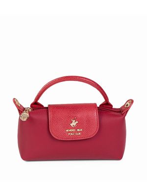 Beverly Hills Polo Club Textured Snap Closure Handheld Bag